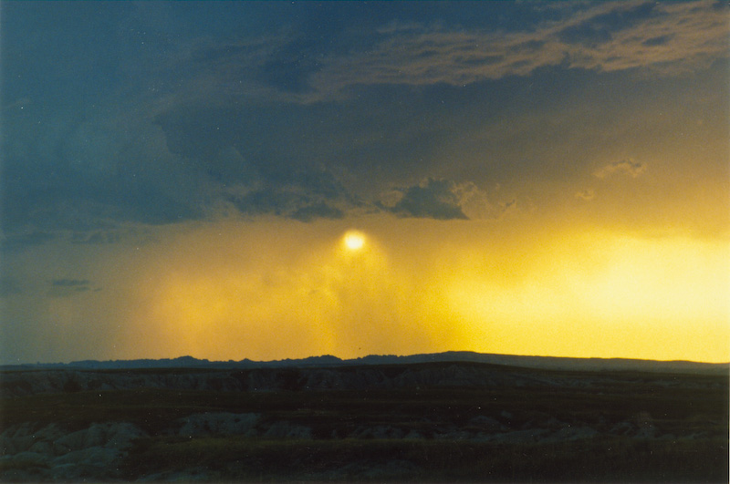 Sunset Over Badlands